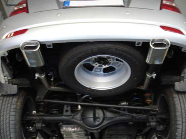 Fox Endrohrgeweih 135x80 Typ 53 rechts/links für Kia Sorento JC – Edelstahl, EG-Gutachten