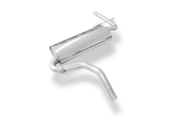 Fox Endschalldämpfer quer 1x45 Typ 10 links für Lada Niva 4x4 (2010–2017) – Edelstahl, Rohr 45 mm, EG-Gutachten