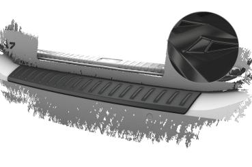 CSR Ladekantenschutz für Audi A7 C8 (Typ 4K) LKS030-G Glossy schwarz glänzend (keine Lackierung erforderlich)