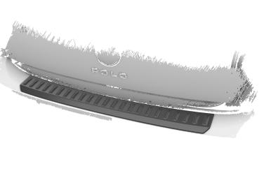 CSR Ladekantenschutz für VW Polo 6 (Typ AW) LKS032-G Glossy schwarz Hochglanz (keine Lackierung erforderlich)