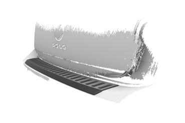 CSR Ladekantenschutz für VW Polo 6 (Typ AW) LKS032-G Glossy schwarz Hochglanz (keine Lackierung erforderlich)