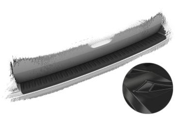 CSR Ladekantenschutz für VW T6 / T6.1 LKS033-G Glossy schwarz glänzend (keine Lackierung erforderlich)