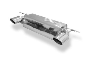 Fox Endschalldämpfer 115x85 Typ 32 rechts/links für Lotus Elise – Edelstahl, Rohr 55 mm, EG-Gutachten