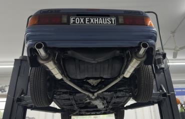 Fox Endschalldämpfer 1x80 Typ 12 rechts/links für Mazda RX-7 FC – Edelstahl, EG-Gutachten