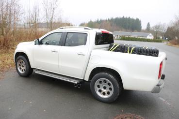 Fox passend für Mercedes X-Klasse 4matic Endrohrsystem Ausgang seitlich rechts und links am Fahrzeug - 2x90 Typ 16 rechts/links MB230000-132