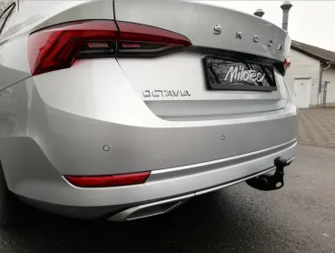 Milotec Auspuff-Dummies für Škoda Octavia IV (NX) ab 2020 – 3-teilig, ABS Alu-Brush, eintragungsfrei