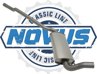 Novus Classic-Line Serien Vorschalldämpfer für Audi 80/90 (Typ 89 B3) / Audi 80 Cabrio / Coupe – Edelstahl – mit E-Prüfzeichen