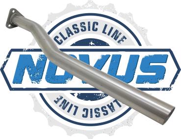 Novus Classic-Line Serien Verbindungsrohr für VW Golf 1 Cabrio (155) / VW Scirocco (53B) – Edelstahl – Serien-Ersatz