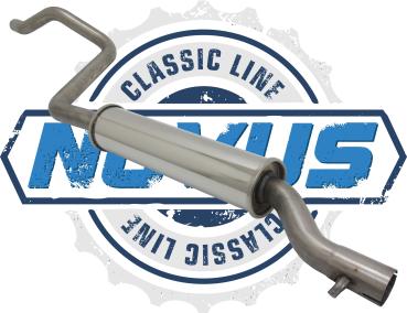 Novus Classic-Line Serien Vorschalldämpfer aus Edelstahl für VW Golf 1 Cabriolet & Scirocco (ab 01/1984) – mit E-Prüfzeichen