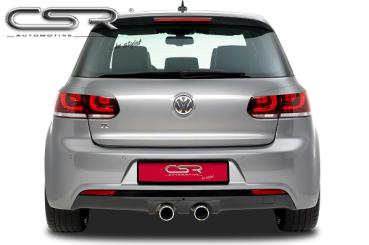 CSR Rücklichtblenden für VW Golf 6 (Typ 1K) RB005-L schwarz matt (Lackierung erforderlich)