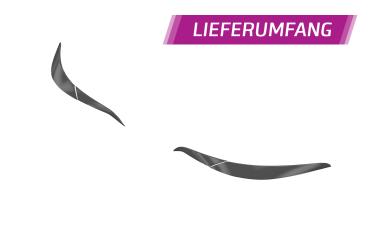 CSR Rücklichtblenden für Opel Insignia A RB013-L schwarz matt (Lackierung erforderlich)