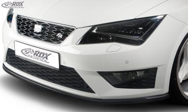 RDX Frontspoiler für SEAT Leon 5F FR + Cupra / Leon 5F SC FR + Cupra / Leon 5F ST FR + Cupra Frontlippe Front Ansatz Vorne Spoilerlippe Schwert