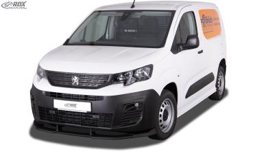 RDX Frontspoilerlippe VARIO-X für CITROEN Berlingo, PEUGEOT Partner & Rifter, OPEL Combo, TOYOTA ProAce City (Typ E, 2018+) Frontlippe Front Ansatz Vorne Spoilerlippe