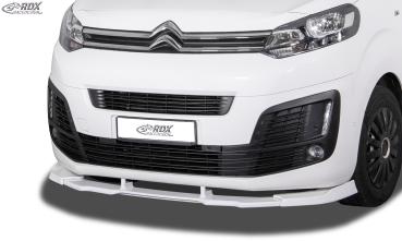 RDX Frontspoilerlippe VARIO-X für CITROEN Jumpy / Spacetourer (V) & FIAT Ulysse / Scudo (V) & OPEL Zafira Life / Vivaro (V) & PEUGEOT Expert / Traveller (V) & TOYOTA ProAce / ProAce Verso (V) Frontlippe Front Ansatz Vorne Spoilerlippe