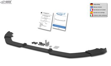 RDX Frontspoilerlippe VARIO-X für FIAT Ducato, CITROEN Jumper, PEUGEOT Boxer, OPEL Movano, TOYOTA ProAce Max (2024+) Frontlippe Front Ansatz Vorne Spoilerlippe