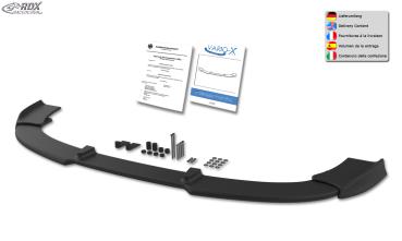 RDX Frontspoilerlippe VARIO-X für RENAULT Megane 3 Limousine / Grandtour (-2012) Frontlippe Front Ansatz Vorne Spoilerlippe