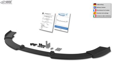 RDX Frontspoilerlippe VARIO-X für SEAT Leon 1P -2009 mit für SEAT Aerodynamik-Kit Frontlippe Front Ansatz Vorne Spoilerlippe