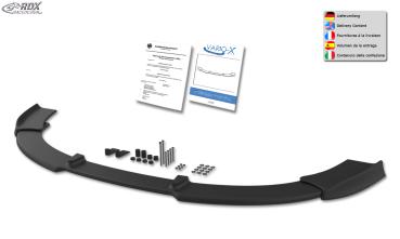 RDX Frontspoilerlippe VARIO-X für SEAT Leon 1P Facelift 2009+ mit für SEAT Aerodynamik-Kit Frontlippe Front Ansatz Vorne Spoilerlippe