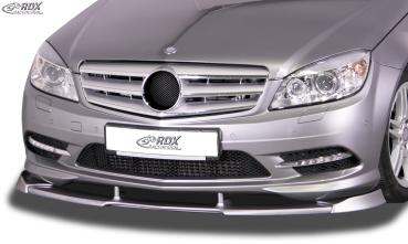 RDX Frontspoilerlippe VARIO-X für MERCEDES C-Klasse W204 / S204 AMG-Styling -2011 (Passend an Fahrzeuge mit AMG-Stylingpaket Frontstoßstange) Frontlippe Front Ansatz Vorne Spoilerlippe