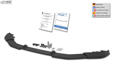 RDX Frontspoilerlippe VARIO-X für VW T6 (für werkseitig lackierte und unlackierte Stoßstange) Frontlippe Front Ansatz Vorne Spoilerlippe