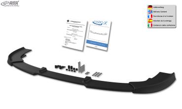 RDX Frontspoilerlippe VARIO-X für RENAULT Trafic (JL / 2014+) & NISSAN NV300 (J4 / 2016+) & OPEL Vivaro B (F7 / 2014+) & FIAT Talento (FJL / 2016+) Frontlippe Front Ansatz Vorne Spoilerlippe