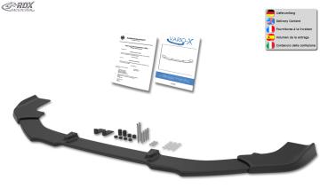 RDX Frontspoilerlippe VARIO-X für AUDI TT (FV/8S) -2018 (S-Line Frontstoßstange) Frontlippe Front Ansatz Vorne Spoilerlippe