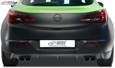 RDX Heckansatz für OPEL Astra J GTC Diffusor Heckblende Heckdiffusor (für Duplex-Auspuff)