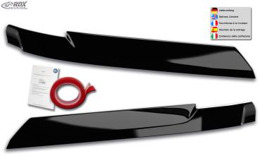 RDX Scheinwerferblenden für VW Crafter & MAN TGE (2017+) Böser Blick SCHWARZ GLÄNZEND