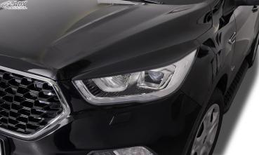 RDX Scheinwerferblenden für FORD Kuga (DM2 | 2016-2020) schwarz glänzend Böser Blick