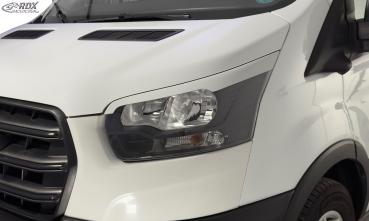RDX Scheinwerferblenden für FORD Transit (2014-heute) für Xenon- und schwarze Halogen-Scheinwerfer Böser Blick
