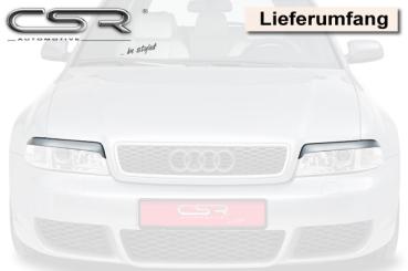 CSR Scheinwerferblenden Carbon Look für Audi A4 B5 SB176-C Carbon Look Hochglanz (keine Lackierung erforderlich)