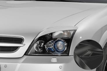 CSR Scheinwerferblenden Carbon Look für Opel Vectra C / Signum SB193-C Carbon Look glänzend (keine Lackierung erforderlich)