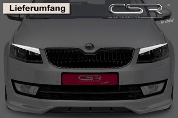 CSR Scheinwerferblenden Carbon Look für Skoda Octavia 3 Typ 5E SB197-C Carbon Look Hochglanz (keine Lackierung erforderlich)