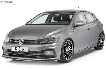 CSR Scheinwerferblenden für VW Polo VI (Typ AW) SB287-L schwarz matt (Lackierung erforderlich)