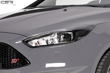 CSR Scheinwerferblenden für Ford Focus MK3 SB294-L schwarz matt (Lackierung erforderlich)