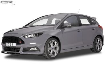 CSR Scheinwerferblenden für Ford Focus MK3 SB294-L schwarz matt (Lackierung erforderlich)