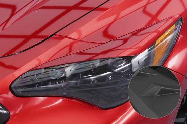 CSR Scheinwerferblenden für Kia Stinger SB296-L Lackierung erforderlich (schwarz matt)