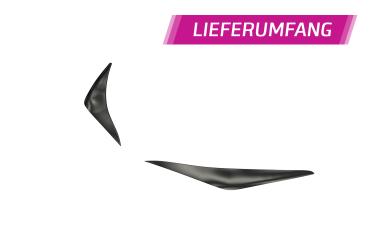 CSR Scheinwerferblenden für Kia Stinger SB296-L Lackierung erforderlich (schwarz matt)