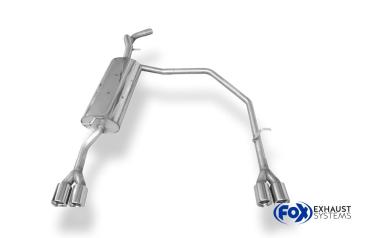 Fox Endschalldämpfer für VW Bora 1J/ Bora Variant 1J – Ausgang rechts/links – 2x76 mm (Typ 13)