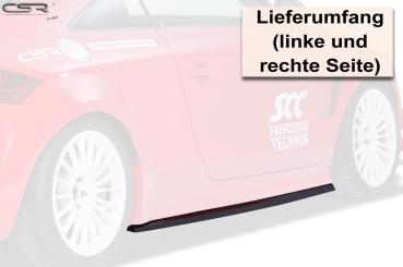CSR Seitenschweller mit ABE für Audi TT 8J SS438-G Glossy schwarz Hochglanz (keine Lackierung erforderlich)