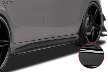 CSR Seitenschweller mit ABE für Mercedes-Benz CLA C117 X117 SS448-G Glossy schwarz Hochglanz (keine Lackierung erforderlich)