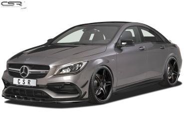 CSR Seitenschweller mit ABE für Mercedes-Benz CLA C117 X117 SS448-S Strukturiert schwarz matt (keine Lackierung erforderlich)