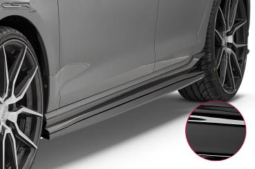 CSR Seitenschweller mit ABE für VW Golf 7 GTI TCR SS457-G Glossy schwarz glänzend (keine Lackierung erforderlich)