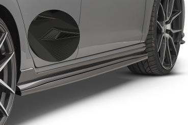 CSR Seitenschweller mit ABE für VW Golf 7 GTI TCR SS457-M Carbon Look matt strukturiert (keine Lackierung erforderlich)