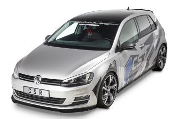 CSR Seitenschweller mit ABE für VW Golf 7 (Typ AU) SS461-C Carbon Look glänzend (keine Lackierung erforderlich)