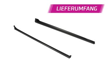 CSR Seitenschweller mit ABE für VW Polo VI 2G Typ AW SS462-C Carbon Look Hochglanz (keine Lackierung erforderlich)
