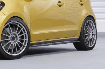 CSR Seitenschweller mit ABE für VW up!, Seat Mii, Skoda Citigo SS463-L Lackierung erforderlich (schwarz matt)