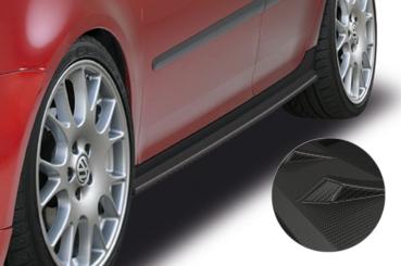 CSR Seitenschweller mit ABE für VW Golf V Typ 1K SS464-M Carbon Look matt strukturiert (keine Lackierung erforderlich)