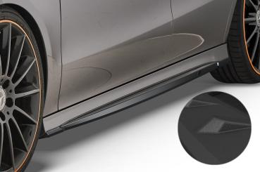 CSR Seitenschweller mit ABE für Mercedes-Benz CLA C118 / X118 AMG-Line SS470-S schwarz matt strukturiert (keine Lackierung erforderlich)