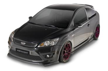 CSR Seitenschweller mit ABE für Ford Focus MK2 ST / Sport SS478-L schwarz matt (Lackierung erforderlich)
